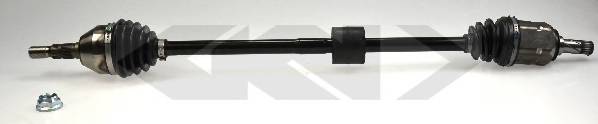 Привод правый 968.7mm Opel Astra H 1.8 04> Фотография GKN-Loebro 24086