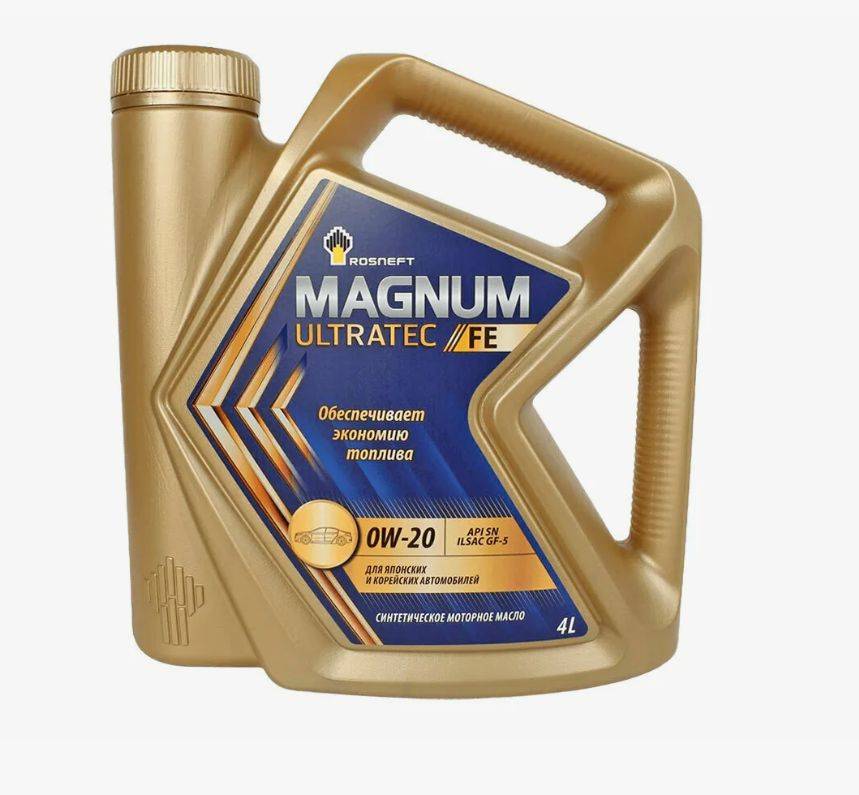 Масло моторное синт. Magnum Ultratec FE 0W–20 GF-5 4л Фотография Роснефть 40802342